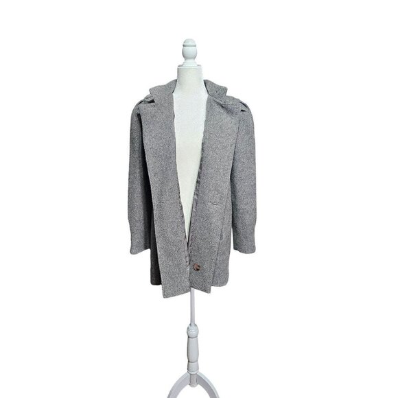 Vintage New York Girl gray feels like wool pea coat jacket size 11 - Picture 11 of 15
